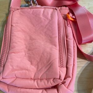 Peach Quilted Crossbody Bag NWOT